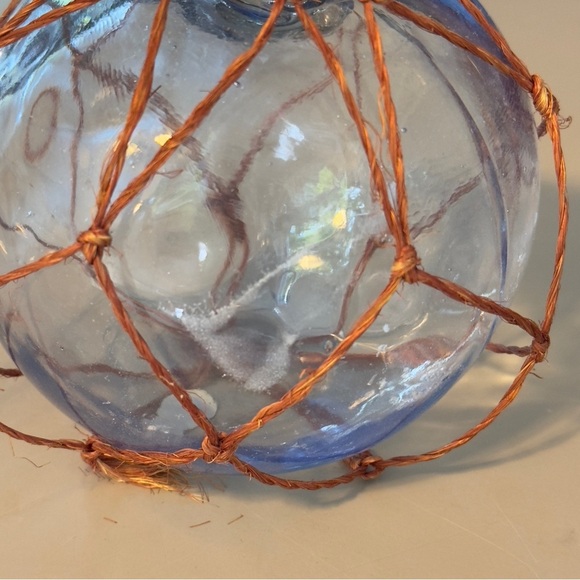 5” Diameter 15 3/4 Circumference Large FLOAT Glass Ball Fishing Bouy Vintage - Picture 4 of 7